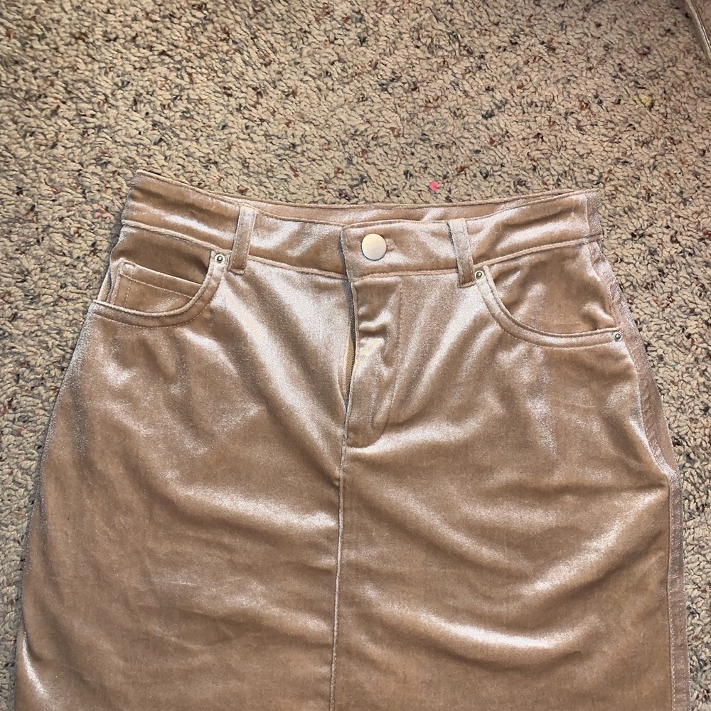 Forever 21 velvet skirt.